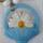 Blue Daisy Necklace