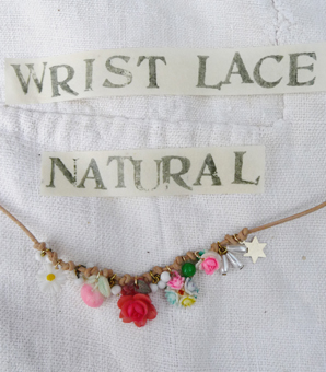 Leather Charm Wrist Laces